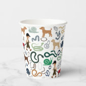男のモダン子をテーマにした赤ちゃんシャワー紙カップ 紙コップ (裏面)