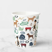 男のモダン子をテーマにした赤ちゃんシャワー紙カップ 紙コップ (左)