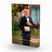 男のモダン子ファースト聖餐式写真 フォトブロック (右)