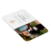 男のモダン子ファースト聖餐式写真 マグネット (右側)