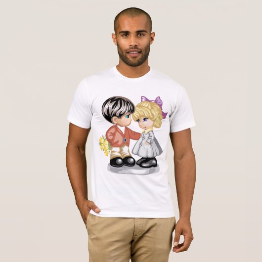 男の与え子の花Tシャツ Tシャツ (正面フル)