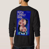 男の人の肌 スウェットシャツ (裏面)