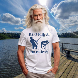 男の人はオフィシャル漁師の退職ギフトだ Tシャツ