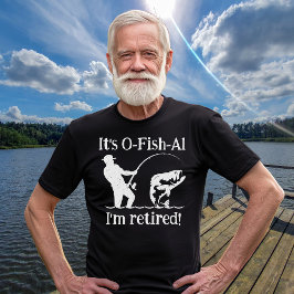 男の人はオフィシャル漁師の退職ギフトだ Tシャツ