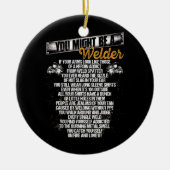 男の人は優しい金属臭かもしれないおもしろい セラミックオーナメント (正面)