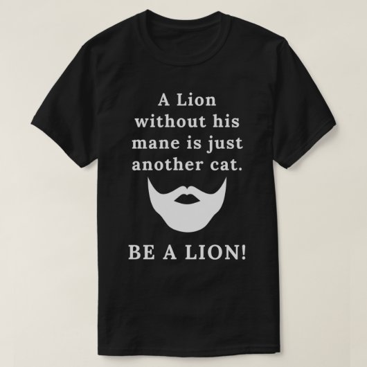 男の付いていないライオン2 Tシャツ (デザイン正面)