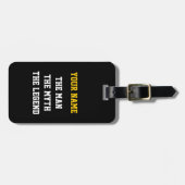 男の伝説 |荷物おもしろいタグ男性へ ラゲッジタグ (正面横)
