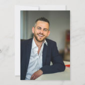 男の伝説 誕生日50周年記念写真 招待状 (裏面)