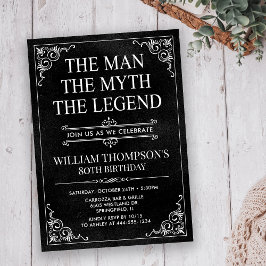 男の伝説 誕生日80周年 招待状