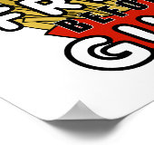 男の前でフライドポテト ポスター (角)