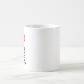 男の前で猫を放つ コーヒーマグカップ (中央)