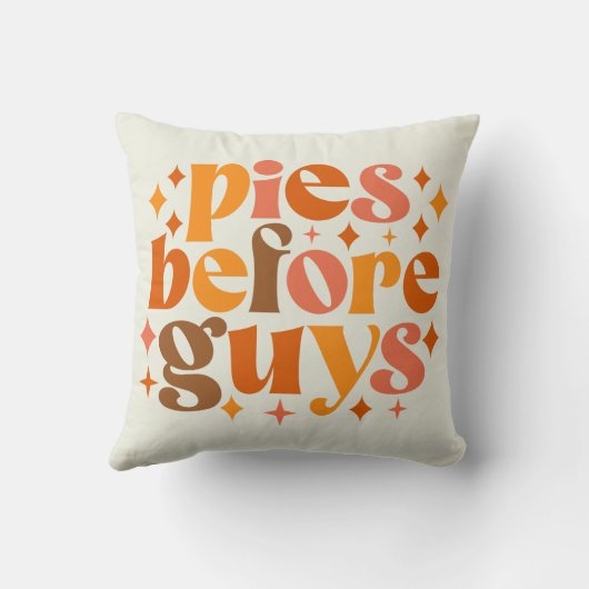 男の前のパイ クッション (裏面)