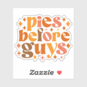 男の前のパイ シール (シート)