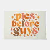 男の前のパイ ドアマット (正面)