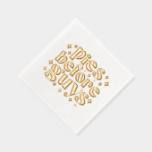 男の前のパイ 箔ナプキン (右)