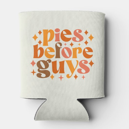 男の前のパイ 缶クーラー (裏面)