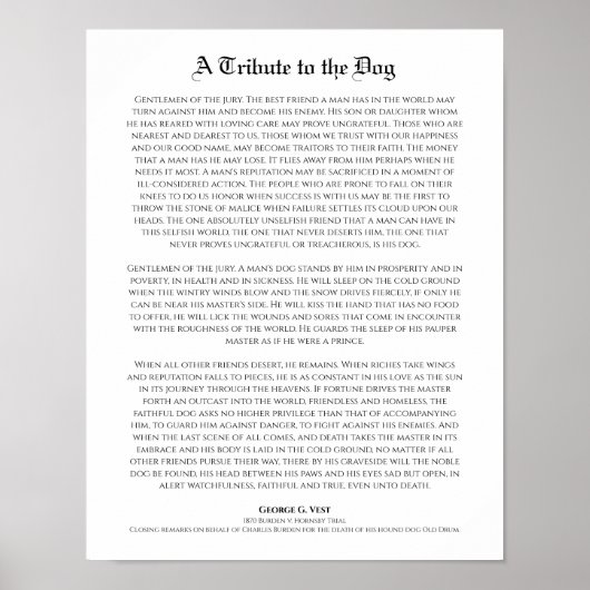 男の友である犬への最高の貢献 ポスター (正面)