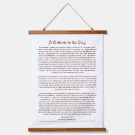 男の友である犬への最高の貢献 吊り下げ型タペストリー