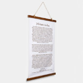 男の友である犬への最高の貢献 吊り下げ型タペストリー (傾斜あり)