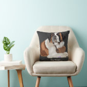 男の友最高の人セント・バーナード・ステイ・ストロング クッション (椅子)