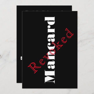 男の名刺独身パーティーの招待状 招待状