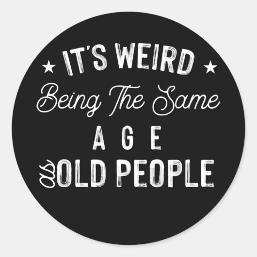 男の女は老風変わりいと同い年 ラウンドシール (正面)