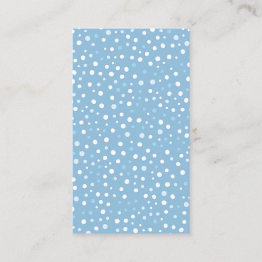 男の子おむつラッフルベビー冷たいアウトサイドカード エンクロージャーカード (裏面)