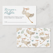 男の子おむつラッフル エンクロージャーカード (正面/裏面)