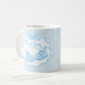男の子おめでとう リボン コーヒーマグカップ (正面左)