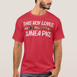 男の子おもしろいのためのギニア豚アート齧歯動物G Tシャツ