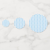 男の子おもしろいブルーハートカスタムベビーシャワー コンフェッティ (裏面)