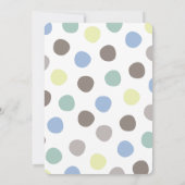 男の子おもちゃおもしろい輸送写真1st誕生日パーティー 招待状 (裏面)