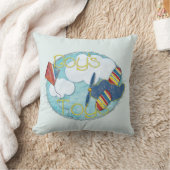 男の子おもちゃミックスメディア クッション (ブランケット)