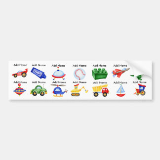 男の子おもちゃ防水シッピーカップラベル バンパーステッカー