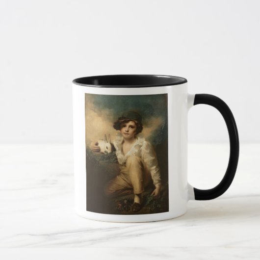 男の子およびウサギ、c.1814 マグカップ (右)