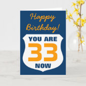 男の子および人-カスタムな年齢のためのおもしろいなバースデー・カード カード (黄色い花)