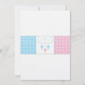 男の子および女の子の洗礼及び聖餐の招待状 招待状 (裏面)