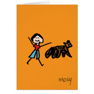 男の子および彼の犬