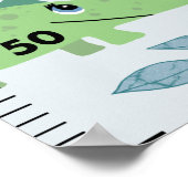 男の子かわいいサファリ動物ゾウCM成長チャート ポスター (角)