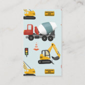 男の子かわいいディガー本ベビー エンクロージャーカード (裏面)