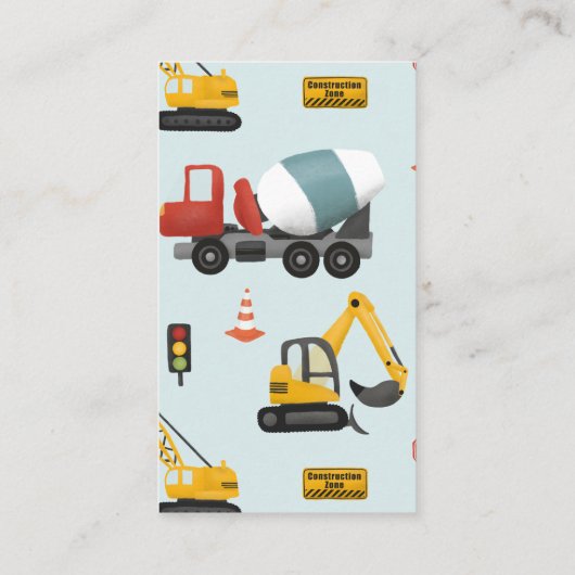 男の子かわいいディガー本ベビー エンクロージャーカード (裏面)