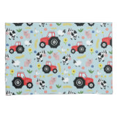 男の子かわいいファーム動物トラクターパターン名子供 枕カバー (正面右)