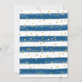 男の子かわいいベビーゾウの赤ちゃんシャワー 招待状 (裏面)