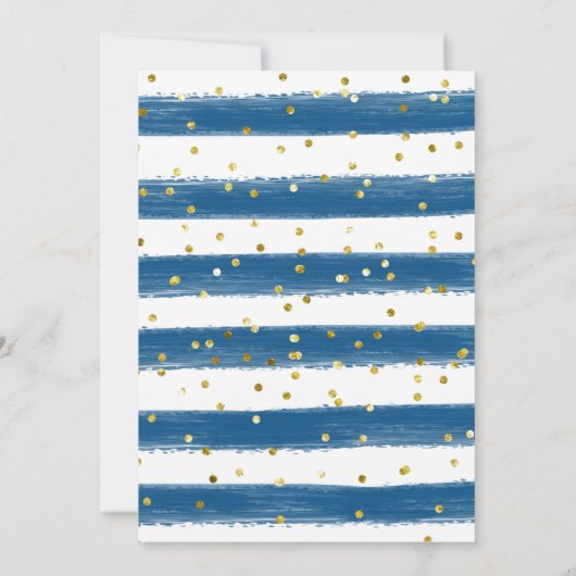 男の子かわいいベビーゾウの赤ちゃんシャワー 招待状 (裏面)