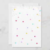 男の子かわいい夏の甘いクール2歳の誕生日 招待状 (裏面)