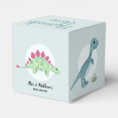 男の子かわいい恐竜Tレックス赤ちゃんシャワー フェイバーボックス (裏面サイド)