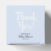 男の子かわいい水色恐竜ジャングル赤ちゃんシャワー フェイバーボックス (上部)