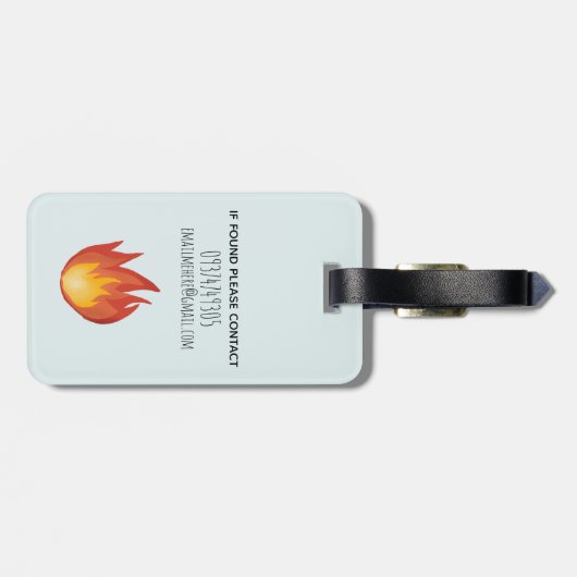 男の子かわいい消防消防車のトラックの子供 ラゲッジタグ (裏面横)