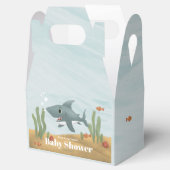 男の子かわいい青海シーシャーク魚の赤ちゃんシャワー フェイバーボックス (オープン)