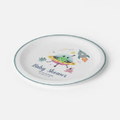 男の子かわいい&モダン宇宙エイリアンベビーシャワー ペーパープレート (アングル)